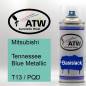 Preview: Mitsubishi, Tennessee Blue Metallic, T13 / PQD: 400ml Sprühdose, von ATW Autoteile West.